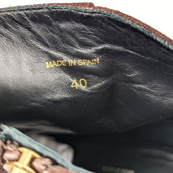 Paloma Barcelo Women Disa Brown Suede Platform Zip Ankle Boots size 10US EUR 40 - Picture 7 of 9